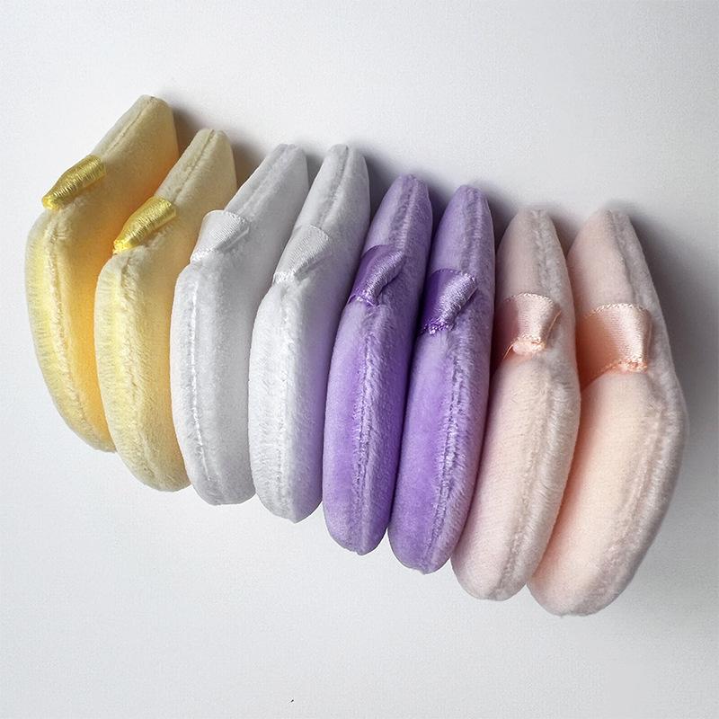 50 Pack Triangle Velvet Powder Puffs, Reusable Makeup Sponges, Multi-Color Plush Face Puffs for Foundation Setting, Essential Beauty Tools