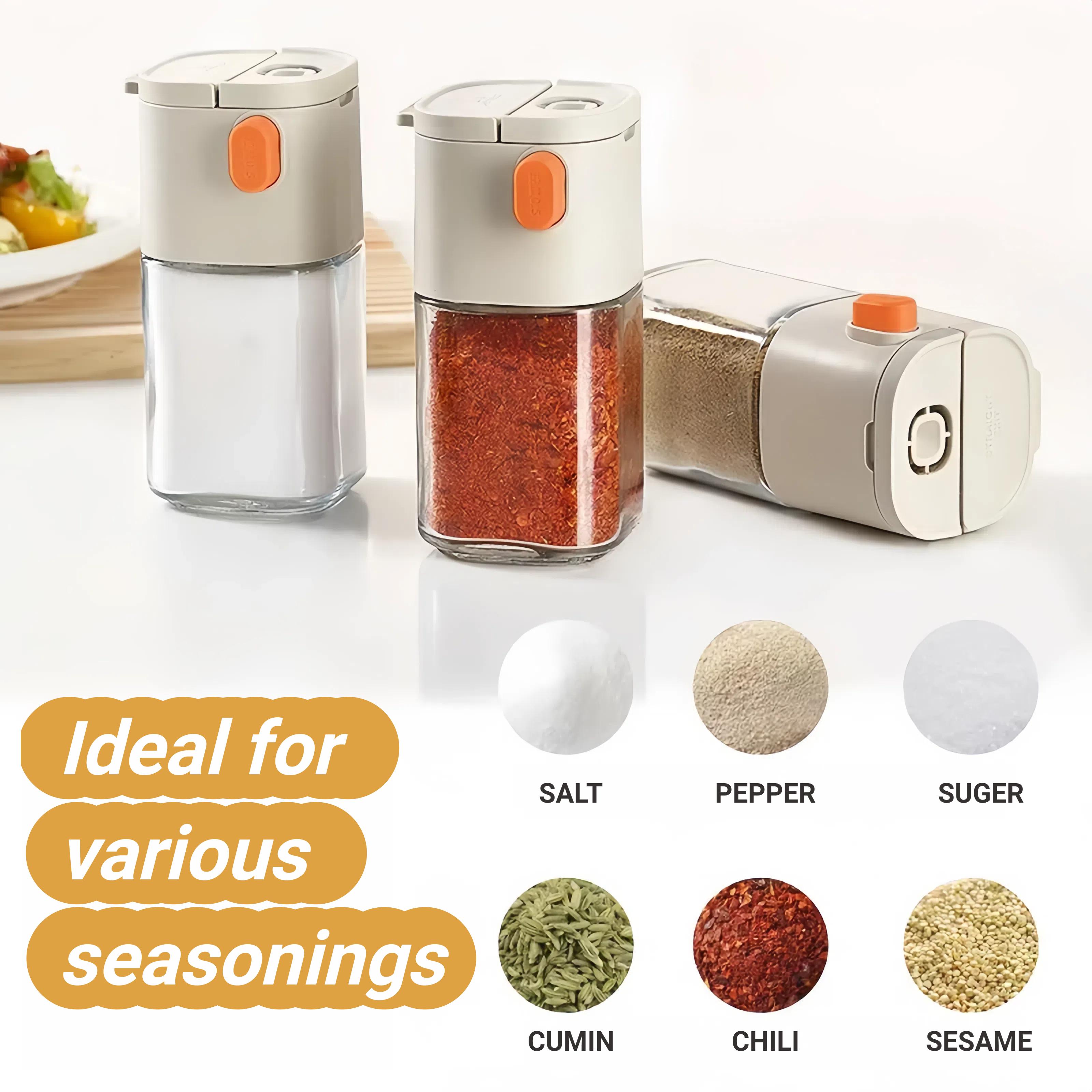 Precision 0.5g Measuring Salt and Pepper Shakers - Dual Spout Design for Kitchen & Camping, Perfect for Seasoning Control Spice Dispenser Bottle Utensils Black, Versatile Use, Durable Convenience Food Easy To Clean saltshaker White Precision 0.5g Measuring Salt and Pepper Shakers - Dual Spout Design for Kitchen & Camping, Perfect for Seasoning Control Spice Dispenser Bottle Utensils Black, Versatile Use, Durable Convenience Food Easy To Clean saltshaker White