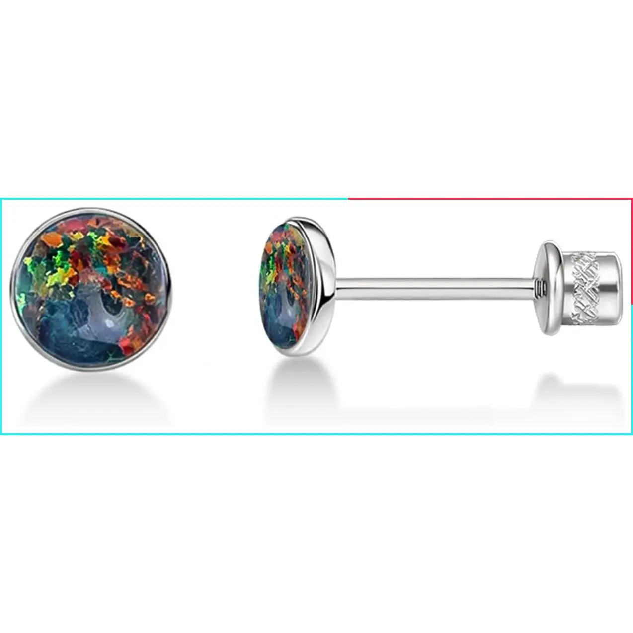 Hypoallergenic G23 Implant Grade Titanium Screw Back Earrings for Tragus Helix Cartilage Piercing, F136 Post for Sensitive Ears