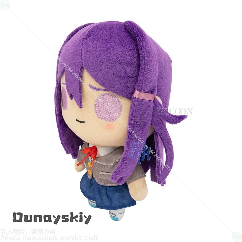 Anime Horror Galgame Club Cosplay Sayori Natsuki Yuri Costume Kawaii 25cm Furry Nunu Plush Cotton {Amanda Cos} Halloween Gifts
