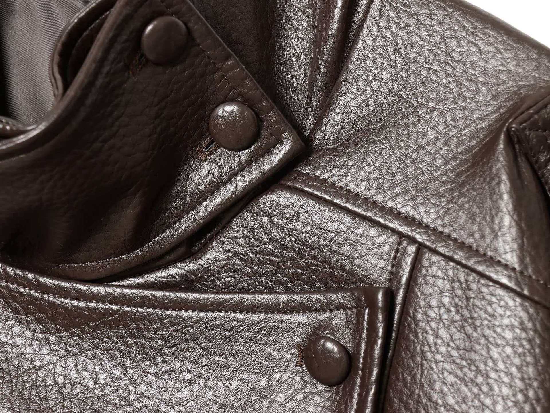 Women's Faux Leather Stand Collar Moto Jacket, Elastic Hem Casual Streetwear, Long Sleeve Water-Resistant Outerwear for Spring & Fall, Coats