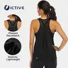 【ICTIVE】 womens workout tank tops — loose-fit racerback tank tops, mesh backless muscle tank tops, running tank tops Fitness Training Top Fitness Exercise Wear,travel essentials,camping essentials