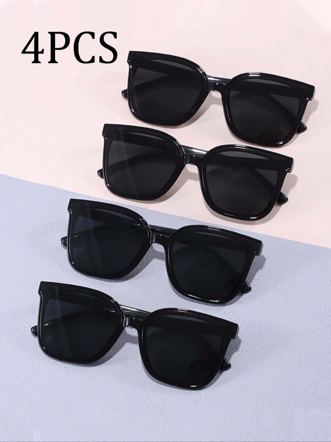 Vintage Square Kids Glasses, Casual Style PC Frame Lenses, Outdoor Hiking Decorative Eyewear, Children Fashion Sunglasses