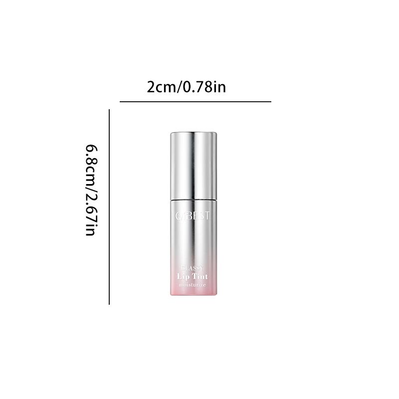 Rainbow Gradient Mirror Lip Gloss, Pure Desire Fruit Lip Highlighter, Pinkish Glow, Suitable for Mirror Makeup Effect, Long-Lasting, Formaldehyde Free