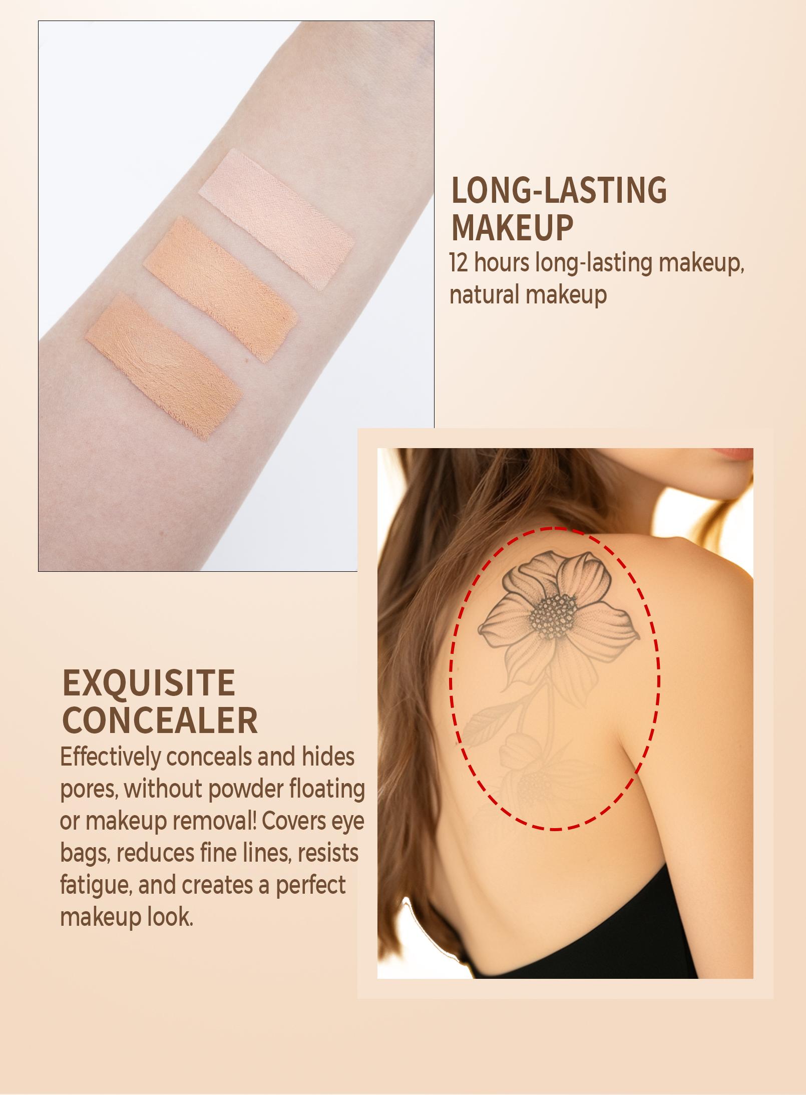 3-tone concealer, concealer, contouring concealer, facial concealer, dark circle concealer, blemish and acne scar concealer, high-coverage concealer, waterproof concealer, long-lasting concealer