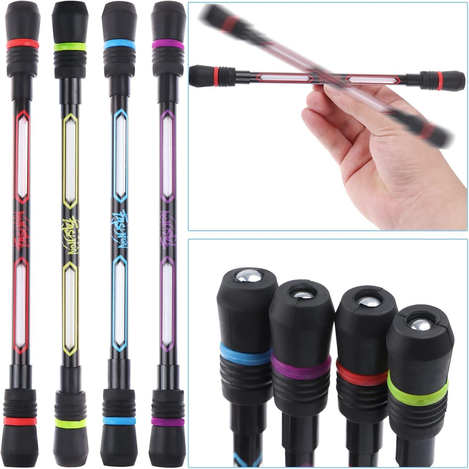 12 count Pen Spinning Pens Writable Rolling Finger Pen Spinning Rotating Pens Non-Slip Coated Spinnings Pen Mod with Weighted for Gaming Office Supplies 12 count Pen Spinning Pens Writable Rolling Finger Pen Spinning Rotating Pens Non-Slip Coated Spinnings Pen Mod with Weighted for Gaming Office Supplies