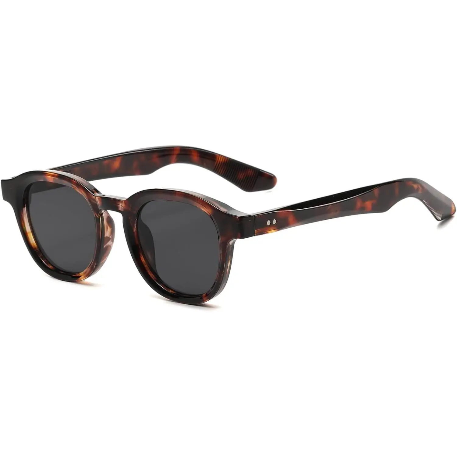Small Round Sunglasses for Men Women Retro Circle Tinted Sunglasses Fashion Round Sun Glasses, 46mm