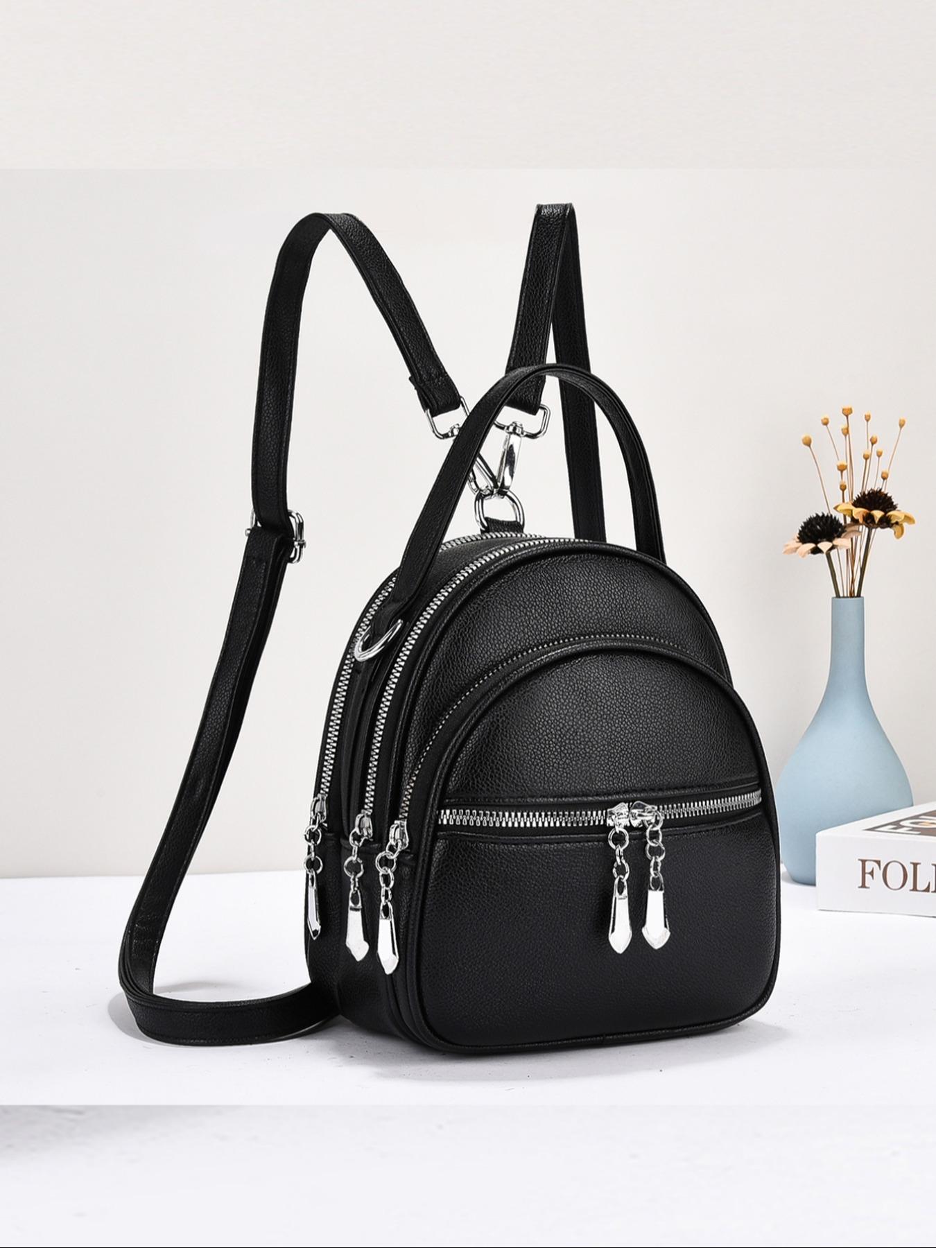 New Simple Women's Backpack Classic Elegant Fashion Durable Easy Carry Versatile Casual All-Seasons Large Capacity Suitable for Travel Shopping