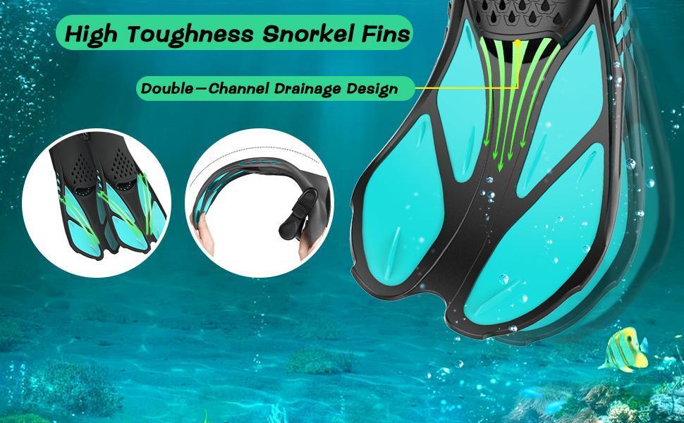 Greatever Adjustable Snorkel Fins - Open Heel Short Swim Flippers for Adults, Perfect for Travel, Snorkeling, Diving, and Swimming Greatever Adjustable Snorkel Fins - Open Heel Short Swim Flippers for Adults, Perfect for Travel, Snorkeling, Diving, and Swimming