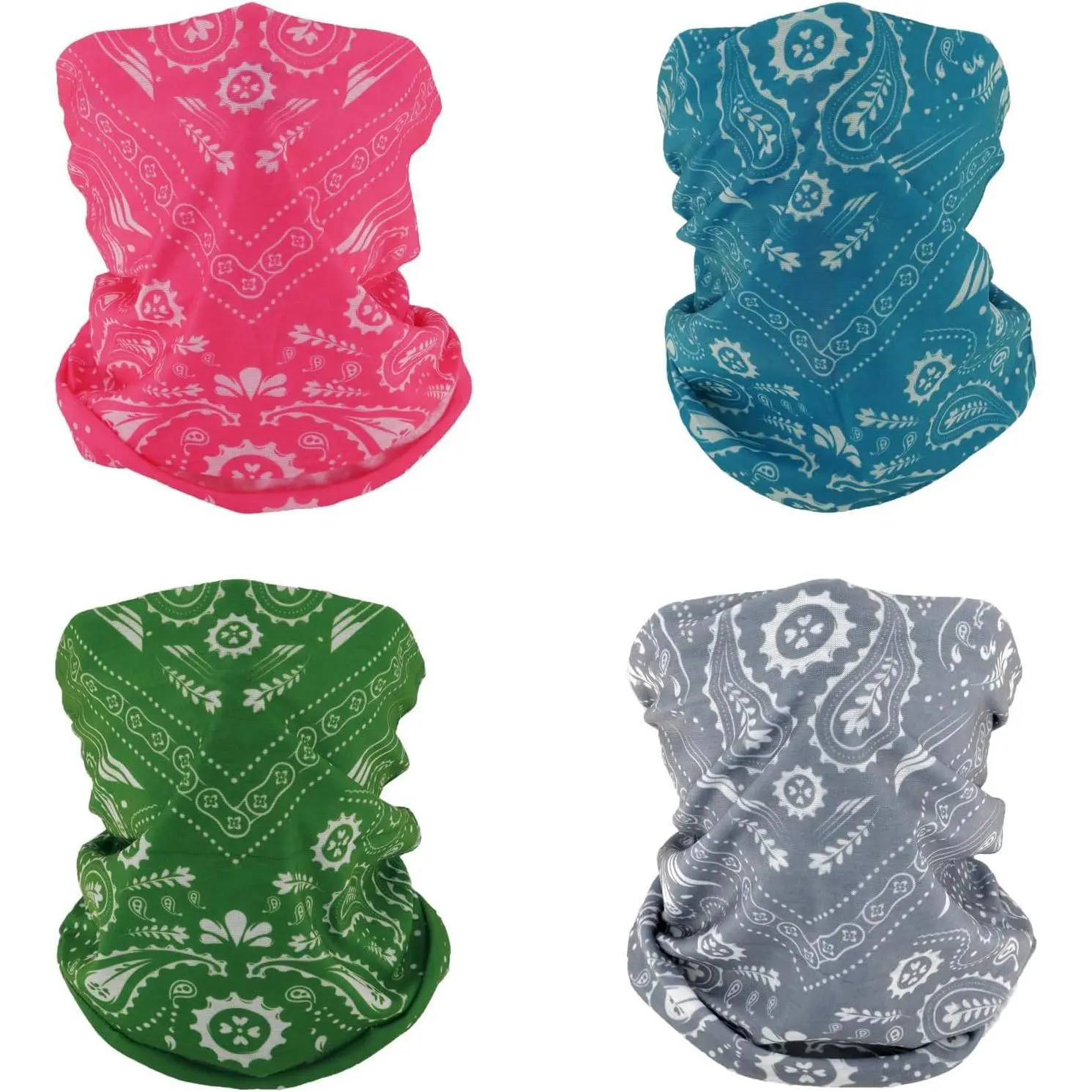 4 Multipurpose Bandanas for Women Men