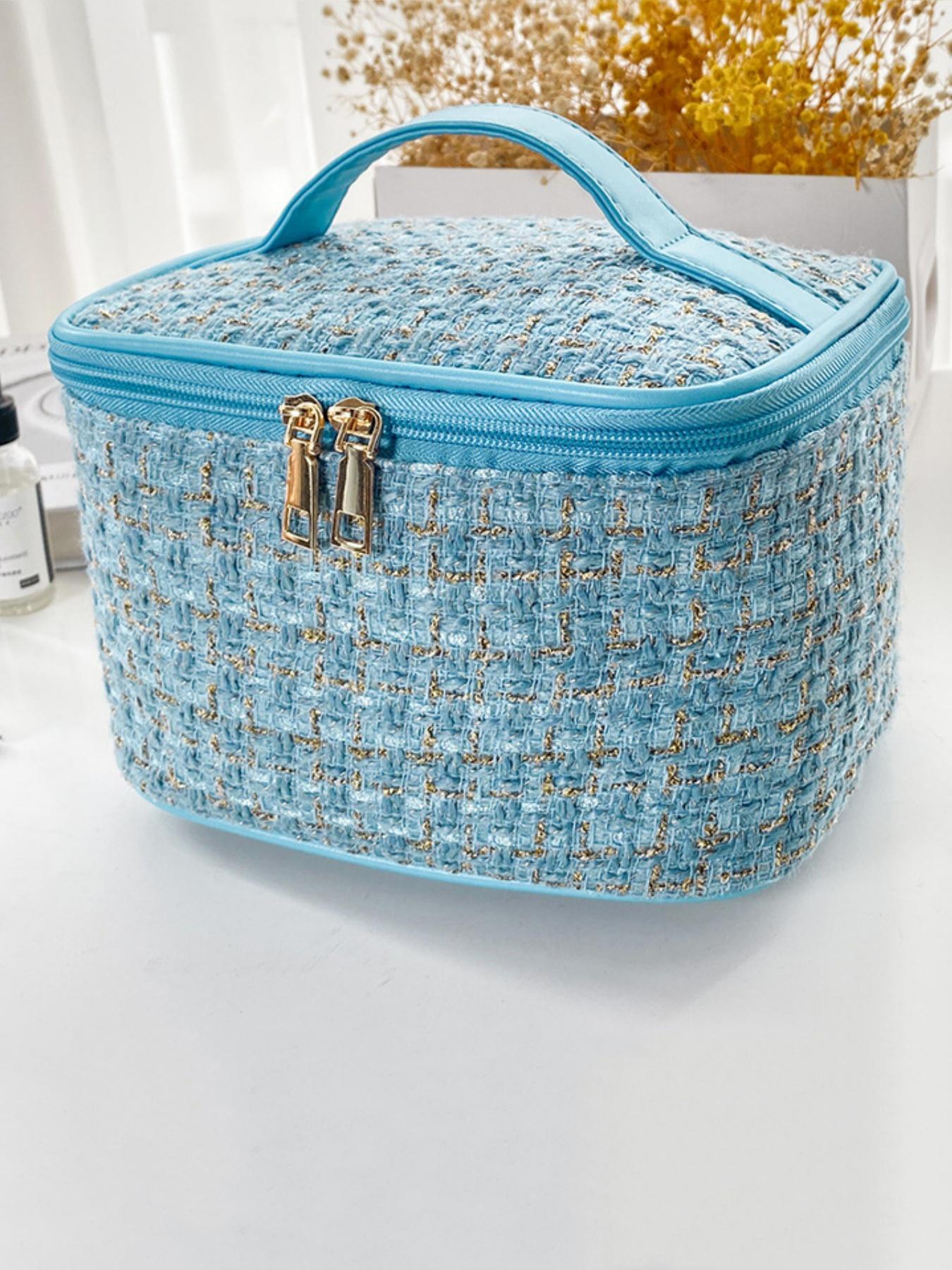 New Large Capacity Fashion Women's Handbag Cosmetic Bag, Portable Makeup Organizer, Holds Lipstick, Brush, Eyeliner, Wedding Gift, Valentine's Day Present