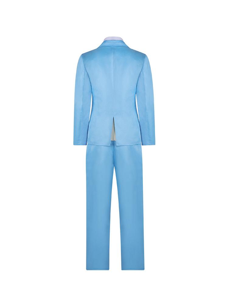 Anime Skip and Loafer Mitsumi Iwakura-Shima Sousuke Cosplay Costume - Unisex Blue Polyester School Uniform with Costume Wigs 1, Do Not Bleach, Hand Wash Only, Hang Dry for Cosplay Party, Halloween, Only Wigs 1, Holiday