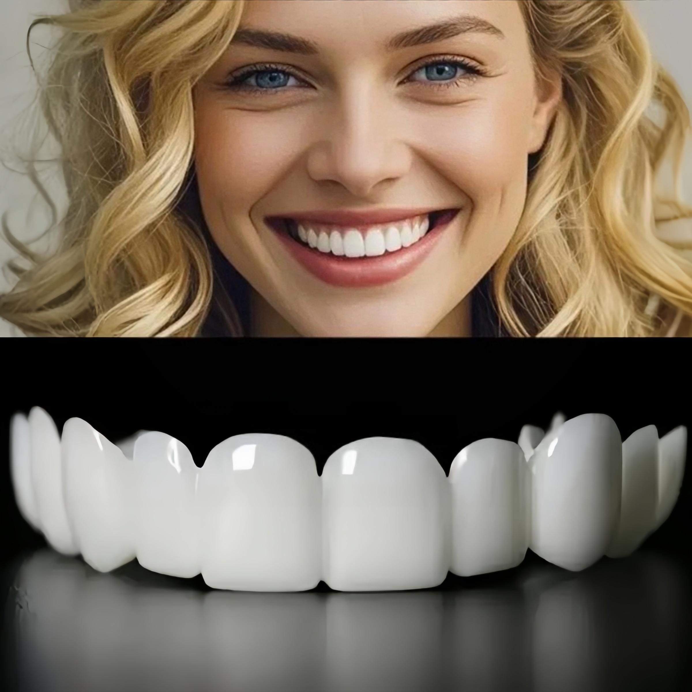 Comfortable False Teeth Aligners Pack of 2, Durable Adjustable Easy Clean Stain Resistant, Perfect Fit Daily Wear Dental Care, Mouthpiece