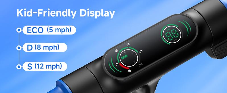 【Valentine's Day】 Electric Scooter, 12 MPH Speed, with Music, 5-9 Miles Range, 200W Motor,  Disc Brakes, UL Lithium Battery,  6.5-Inch Solid Tires Foldable Electric Scooter for Kids Ages 6-14