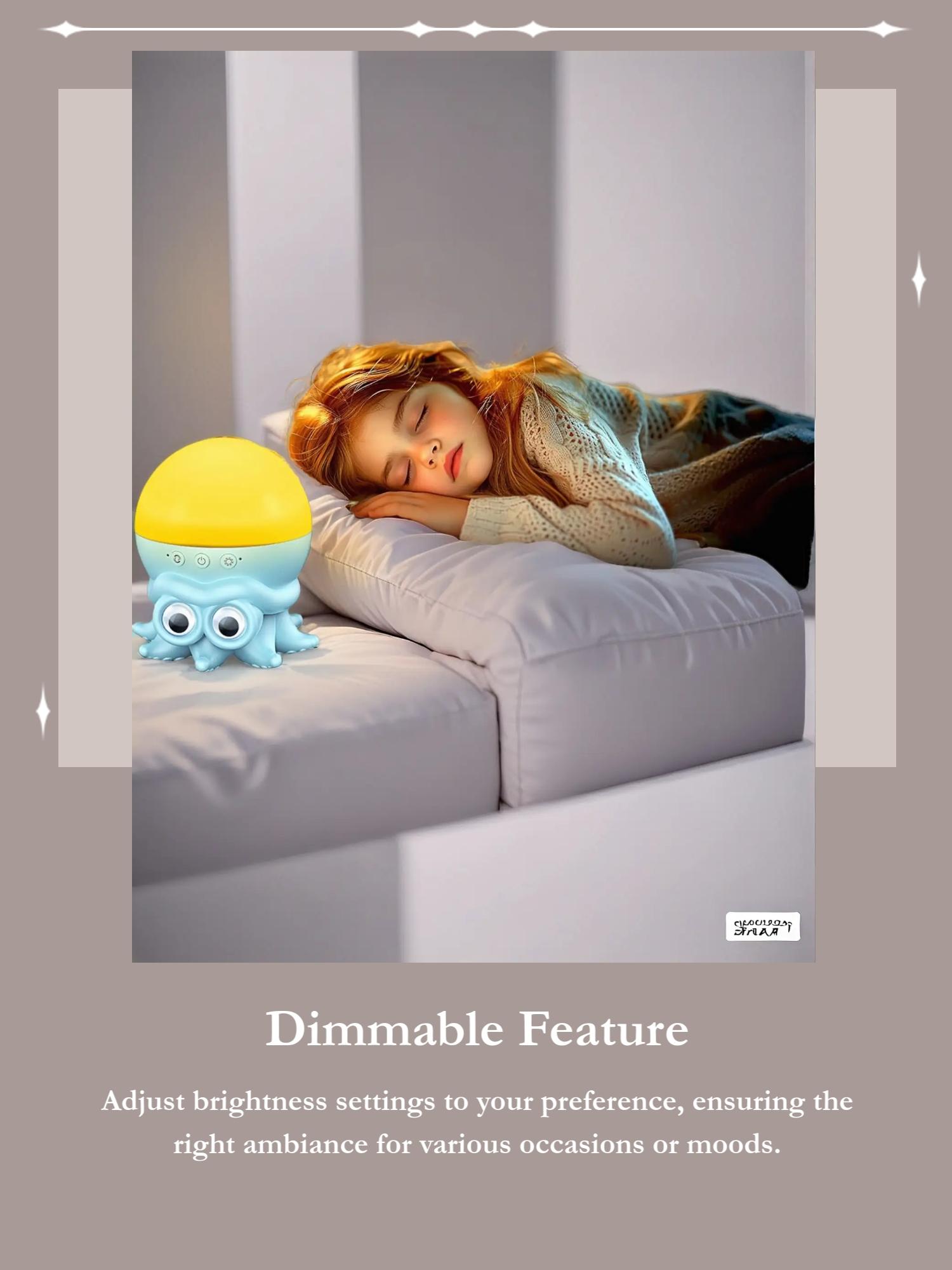 SUPPOU Octopus LED Starry Sky Projector, Dimmable Kids Night Light with Timer, Star Projector for Bedroom Decor, Room Decoration, Gift & Party Use, USB