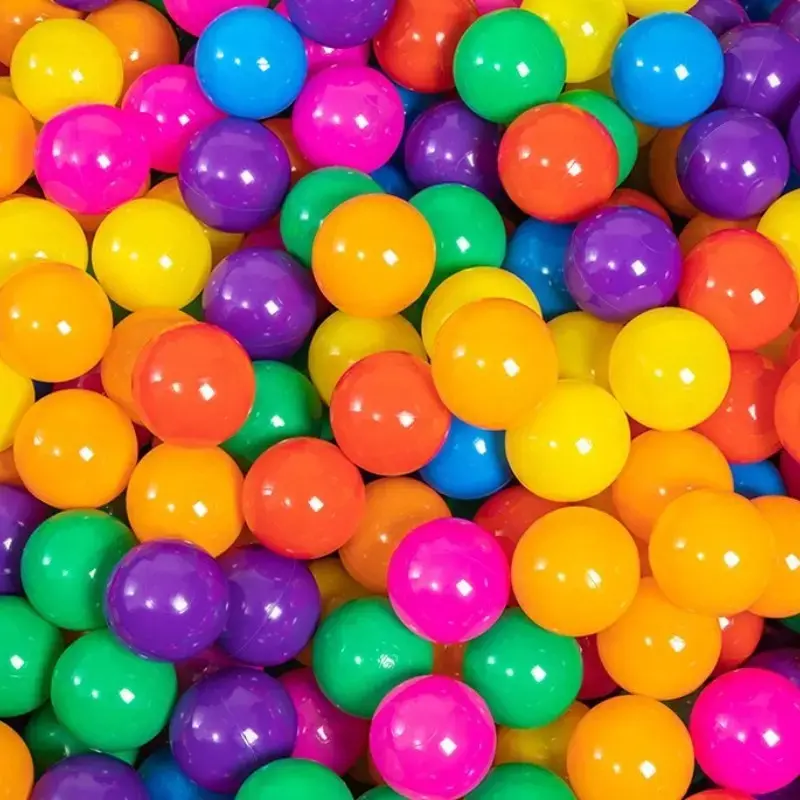 60/100pcs 5.5cm Thick Rainbow Plastic Balls, Non-Toxic Odorless, Swimming Pool Ball, Ball Pit Balls, Balls For Ball Pit, Play Pit Balls, Pool Fence Ball Pool Supplies, Home Game Party Activity Items