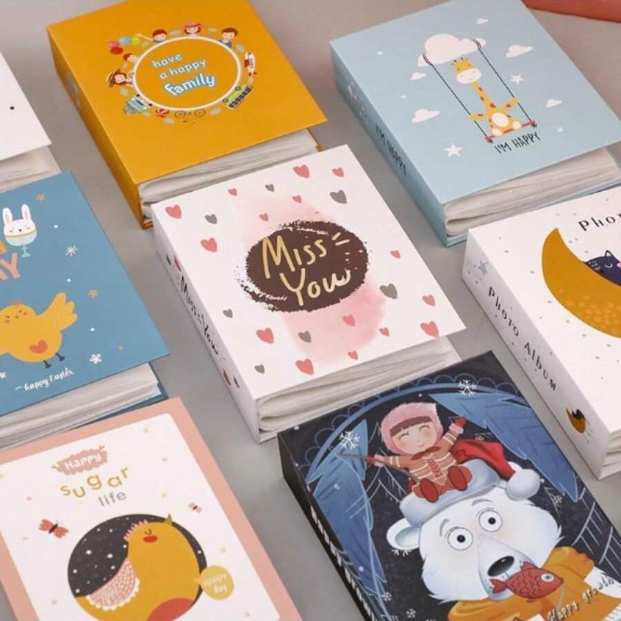 6 Inch Photo Album Holds 100 Photos, Paper Material, Rectangular Memory Book, Ideal Gift for Milestones, Weddings, Holidays