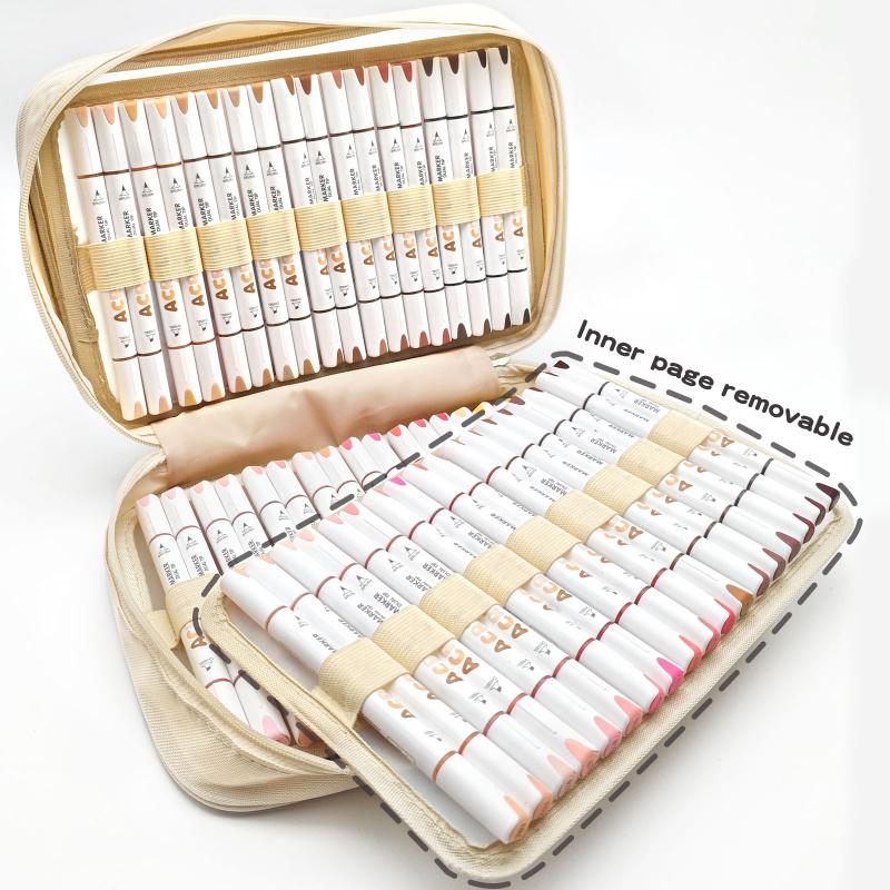 Acrylic Paint Pens Dual Tip Brush & Chisel Tip, Art Color Set Acrylic Paint Markers Automatic Ink Control,for Rock Painting,Ceramic,Wood, Canvas,Glass, Stone,Fabric,Card Making,DIY & Art Supplies, Acrylic Art Kit