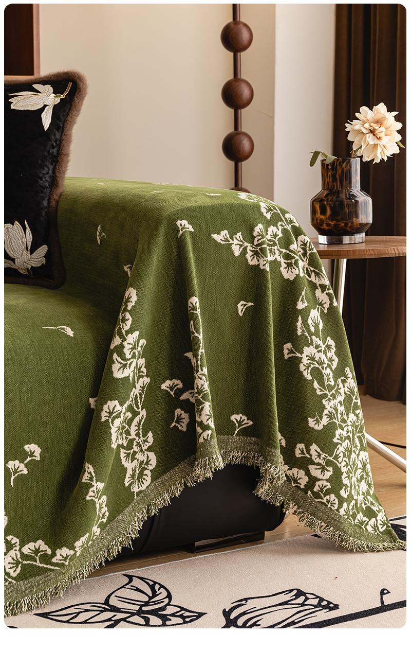 Viral Hit Vintage American Country Style Chenille Sofa Cover & Throw | Soft and Skin-Friendly, Cat Scratch Proof, Universal Home Decor for Living Room, Bedroom & Office | All-Season Pet-Friendly Sofa cover Sofa Couch Covers