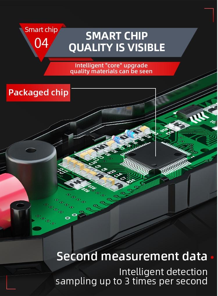 Fsh1 LCD High-Definition Display Handheld Mini Pen-Type Smart Digital Multimeter, Backlit, Battery-Free Model