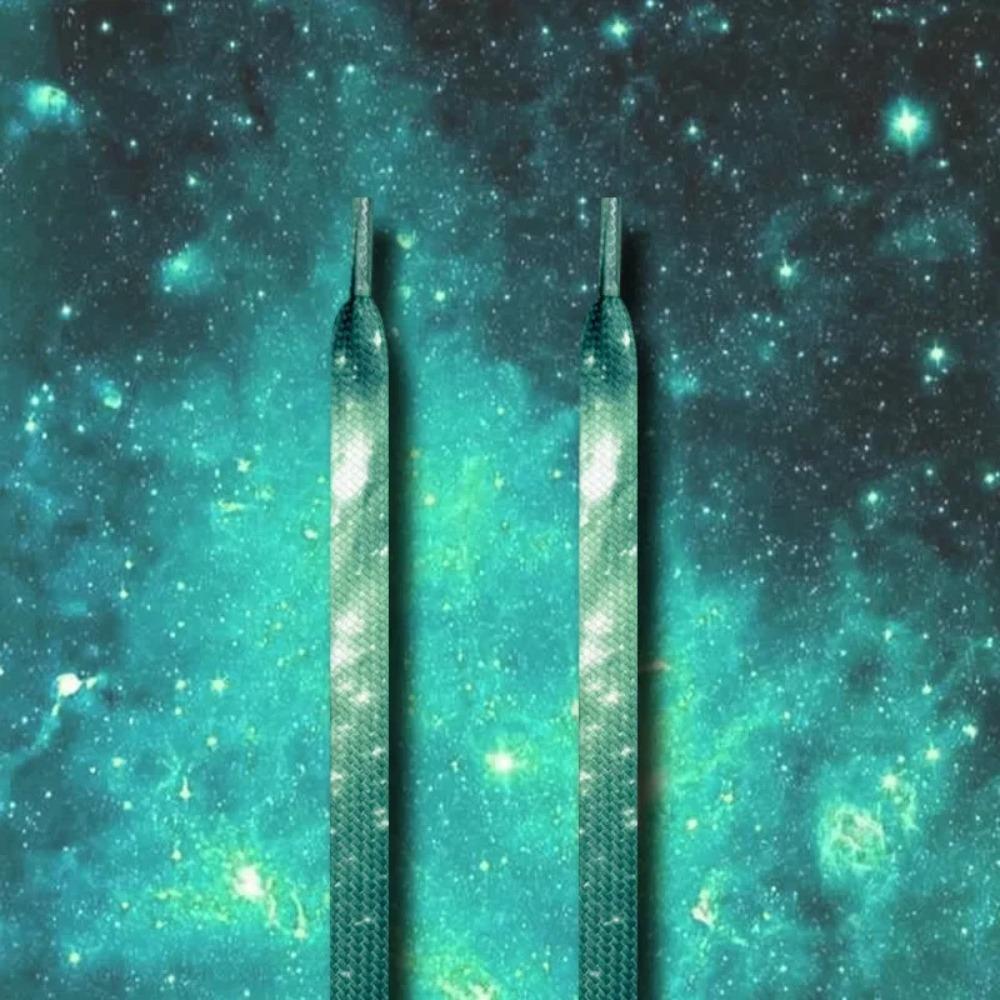 1 Pair of Shoelaces: Galaxy Starry Sky Flat Shoelaces with Unique Tie-Dye Print for Sneakers; Unisex Starry Sky and Galaxy-Themed Sneakers—A Must-Have Accessory for Effortlessly Stylish Footwear