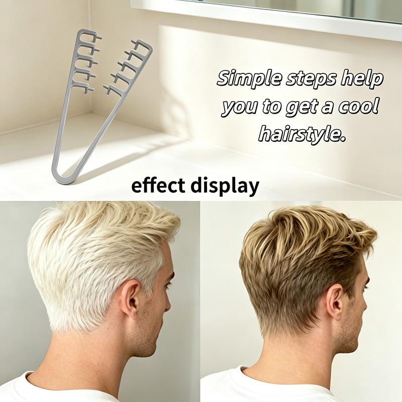 2pcs Men's & Unisex Salon-Grade Hairdressing Set - Styling Tools for Volumizing Top Knots, Slicked Back Pompadours, Pre-Styling Spikes - Portable Compact for Daily Use, Travel, All Hair Types