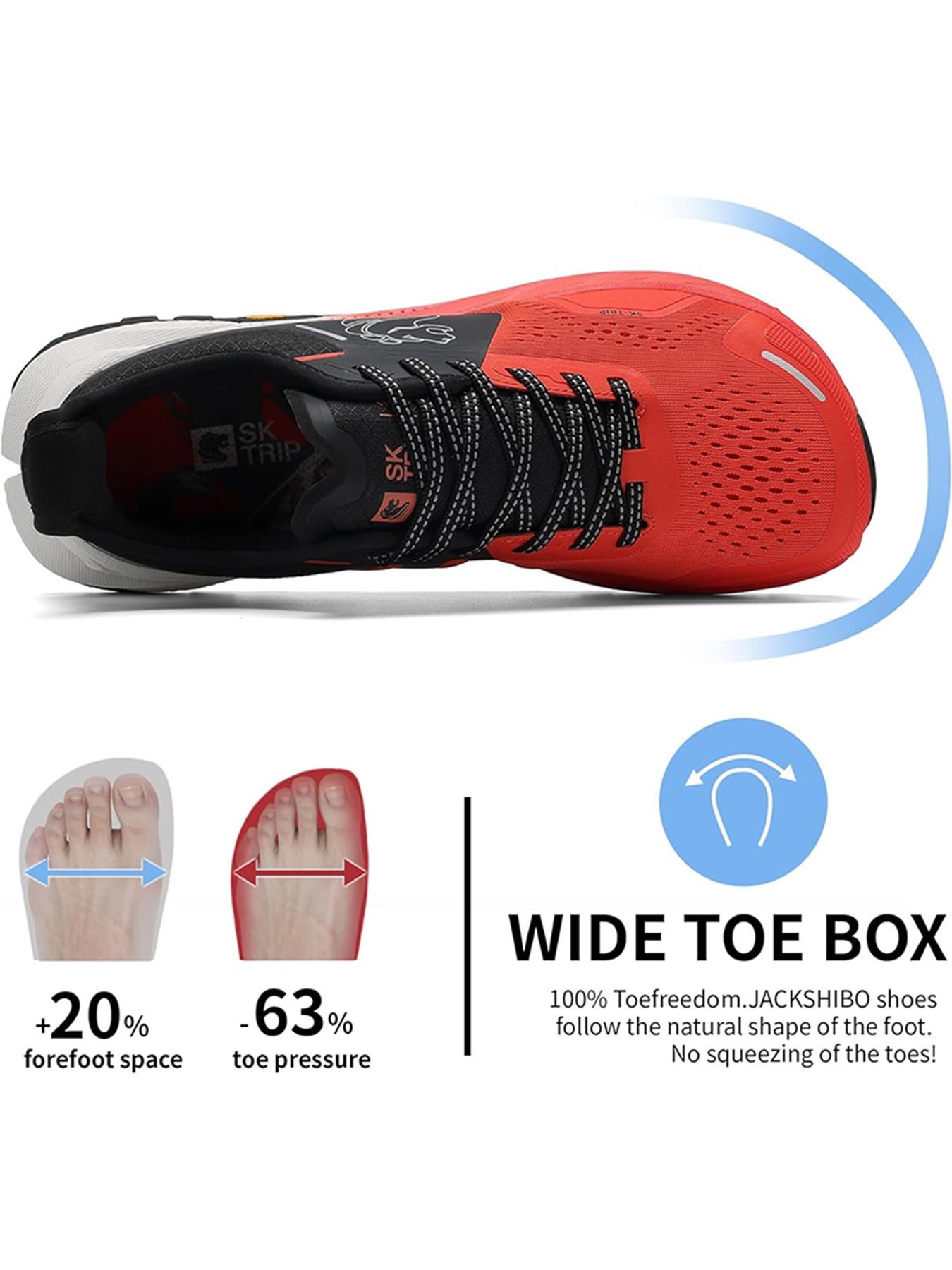 HOTYEER Wide-Head Barefoot Minimalist Shoes for Women Men | Zero Drop Wide Width Durable Slip-On Sneakers | Comfort Lightweight Casual Athletic Footwear | Hiking Wide-Fit Footwear Wide Foot Pads, Suitable for Everyday Wear | ALL Seasons As Gift