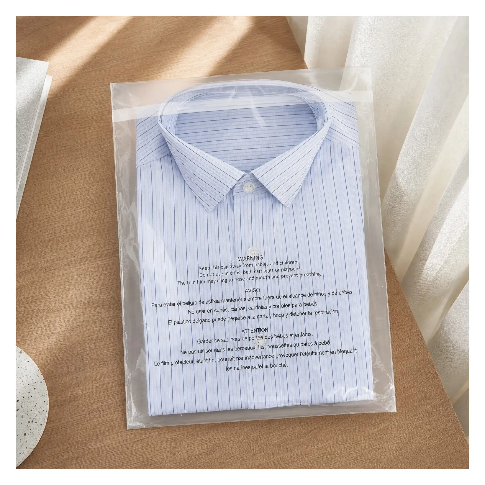 100 Count - 9" x 12" Clear Plastic Poly Bags with Suffocation Warning, Self Seal Resealable Adhesive for A4, Documents, Clothing, Shipping, Packaging - Not StrongGift