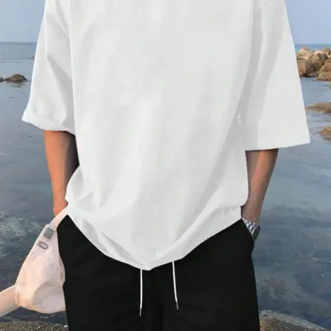 Men's Printed Short Sleeve T-Shirt and Shorts Co Ord Set, Beach Casual Outfit, Comfortable Leisurewear for Outdoor & Vacation