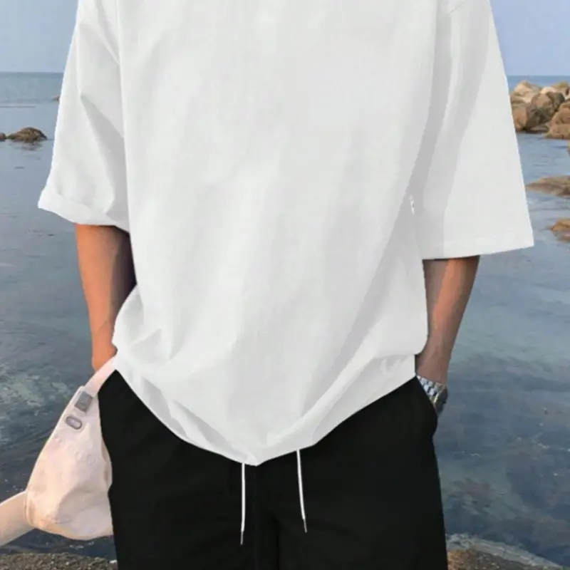 Men's Printed Short Sleeve T-Shirt and Shorts Co Ord Set, Beach Casual Outfit, Comfortable Leisurewear for Outdoor & Vacation