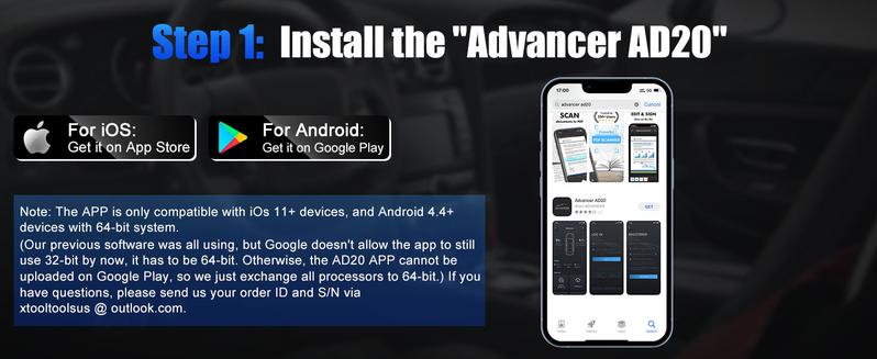 XTOOL AD20 OBD2 Car Scanner Code Reader Check Engine Light Diagnostic Scan Tool for iPhone/Android, OBDII Scanner for Car, Mode 6, Live Data, Freeze Frame, Performance/Voltage Test battery tester Springtok XTOOL AD20 OBD2 Car Scanner Code Reader Check Engine Light Diagnostic Scan Tool for iPhone/Android, OBDII Scanner for Car, Mode 6, Live Data, Freeze Frame, Performance/Voltage Test battery tester Springtok