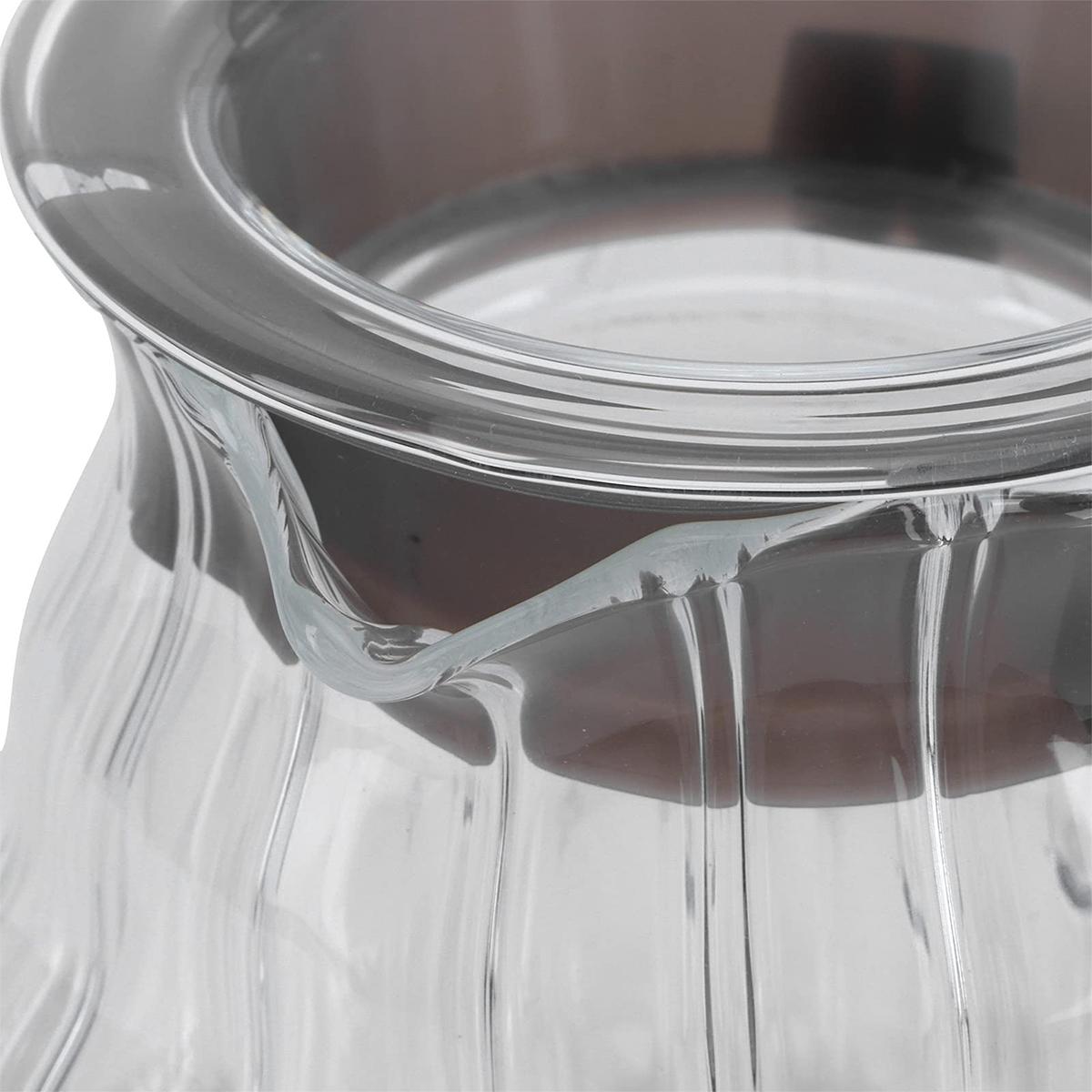 Glass Coffee Server - 360ml/600ml/800ml Cloud Kettle with Lid, Heat Resistant Coffee Pot, Coffee Sharing Pot for Home & Office