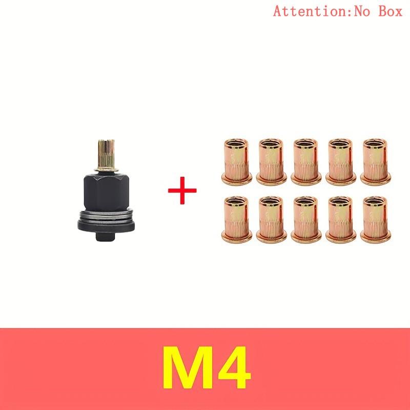 High-Quality Simple Manual Rivet NutTool, Hand Tightening Nut Head Accessory, Licensed Professional Simple Hand Rivet Nut Gun, Sturdy & Labor-Saving Manual Riveting Tool SpeciallyDesigned for Thin Iron Sheet.