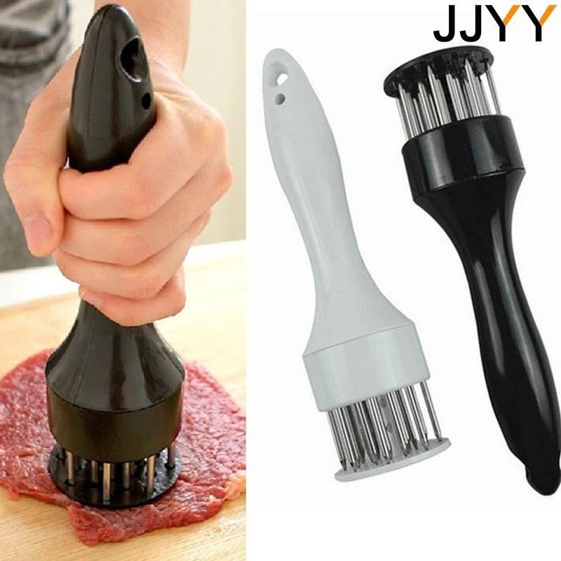 2Counts/Set Stainless Steel Dual-Head Tenderizer Needle, Non-Slip Handle, Efficient Meat Processing Tool, Kitchen Accessories, BBQ Camping Durable Set
