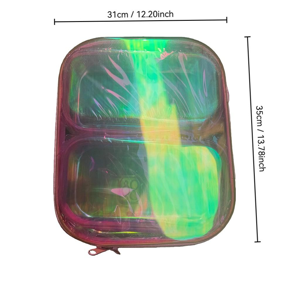 Colorful Storage Box Set, 3/6 Large Capacity Zip Storage Bags, Travel Cosmetic Bags for Travel & Home, Waterproof and Stackable Organizers for Make-Up, Snacks, Office Supplies