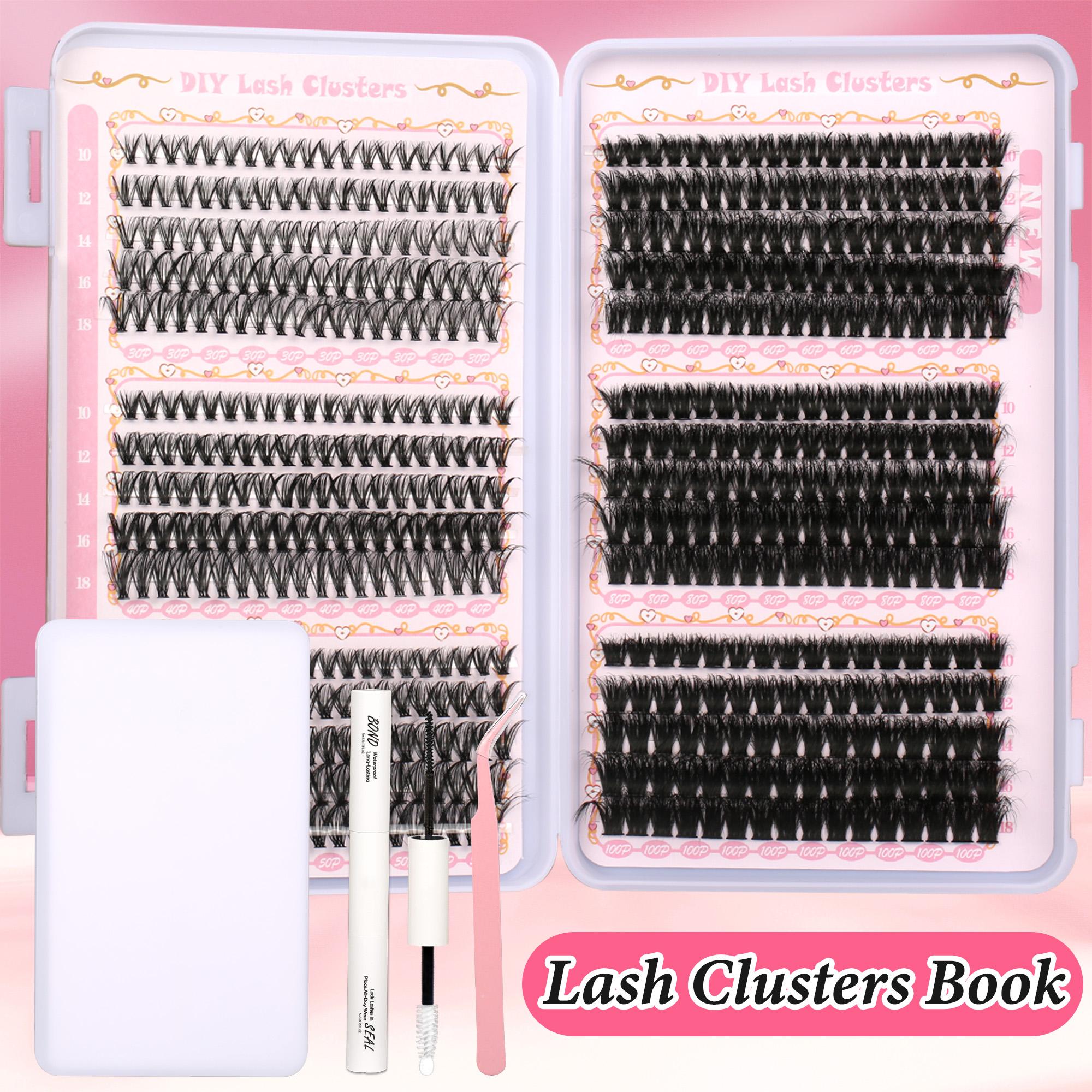 Lash Clusters Book 30D/40D/50D/60D/80D/100DExtensions Kit lash clusters kit Eyelash Extension Kit Eye Lashes, fairy lash clusters Extension Kit Lashes Clusters KitWispy Manga Lashes, Individual Lashes Eyelash Extension Lashes Halloween Makeup