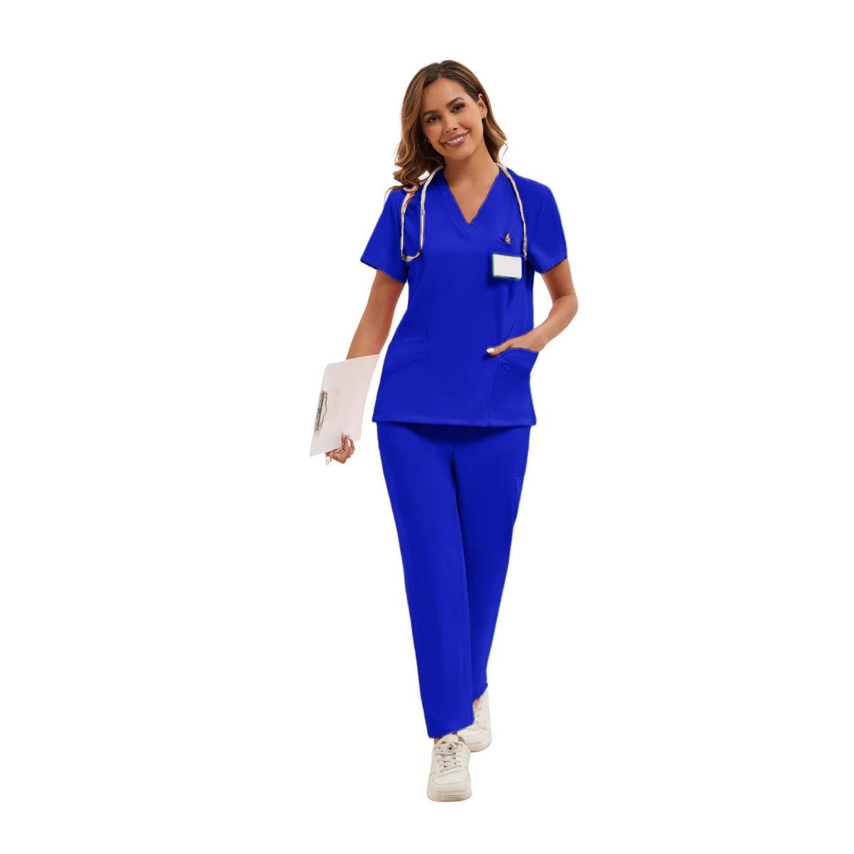 2026 New Women's Doctor Hand Washing Suit Pet Hospital Nurse Suit Beauty Salon Women's Work Clothes Suit