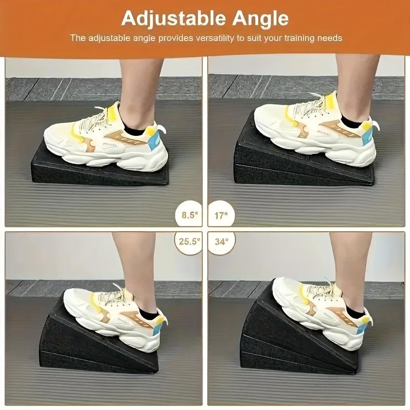 Adjustable Squat Wedge Block Set, Non-Slip Design for Home Gym Use, Ideal for Leg Stretches, Squats & Deadlifts, No Batteries Needed