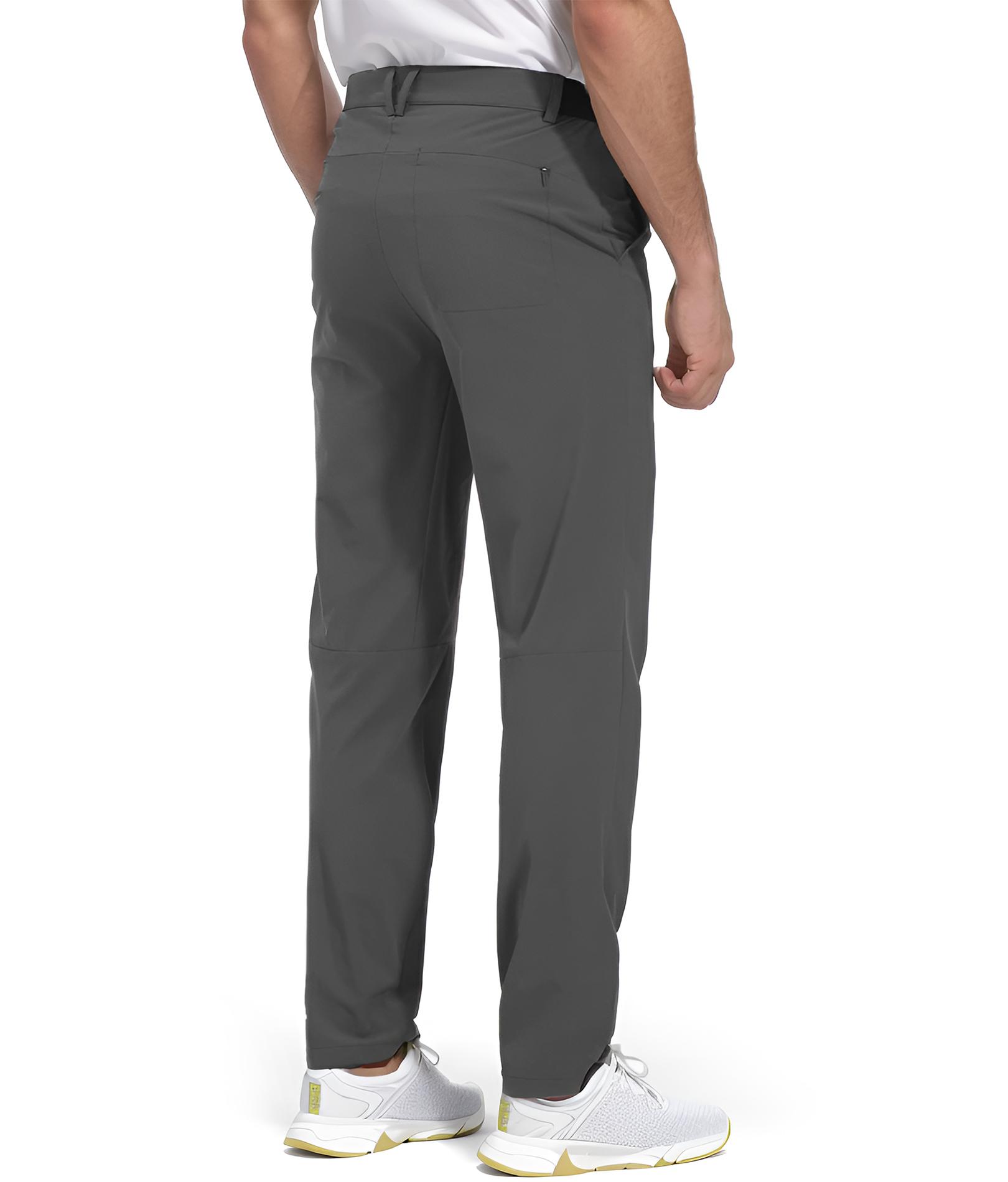 COOFANDY Men's Stretch Golf Pants Lightweight Fitted Casual Pants with Pockets