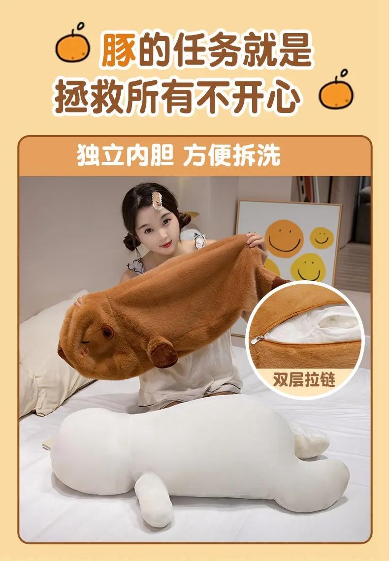 Large Capybara Stuffed Toy - Pure Cotton Soft Pillow Cushion, 50/70/90cm, Birthday Holiday Gift for Girls