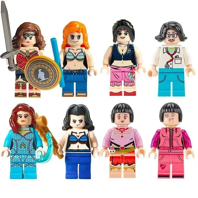 Building blocks, figures, mercenaries, toys, mini figures, humanoid dolls, children's toys, birthday gifts, cartoon characters. bricks and minifigs