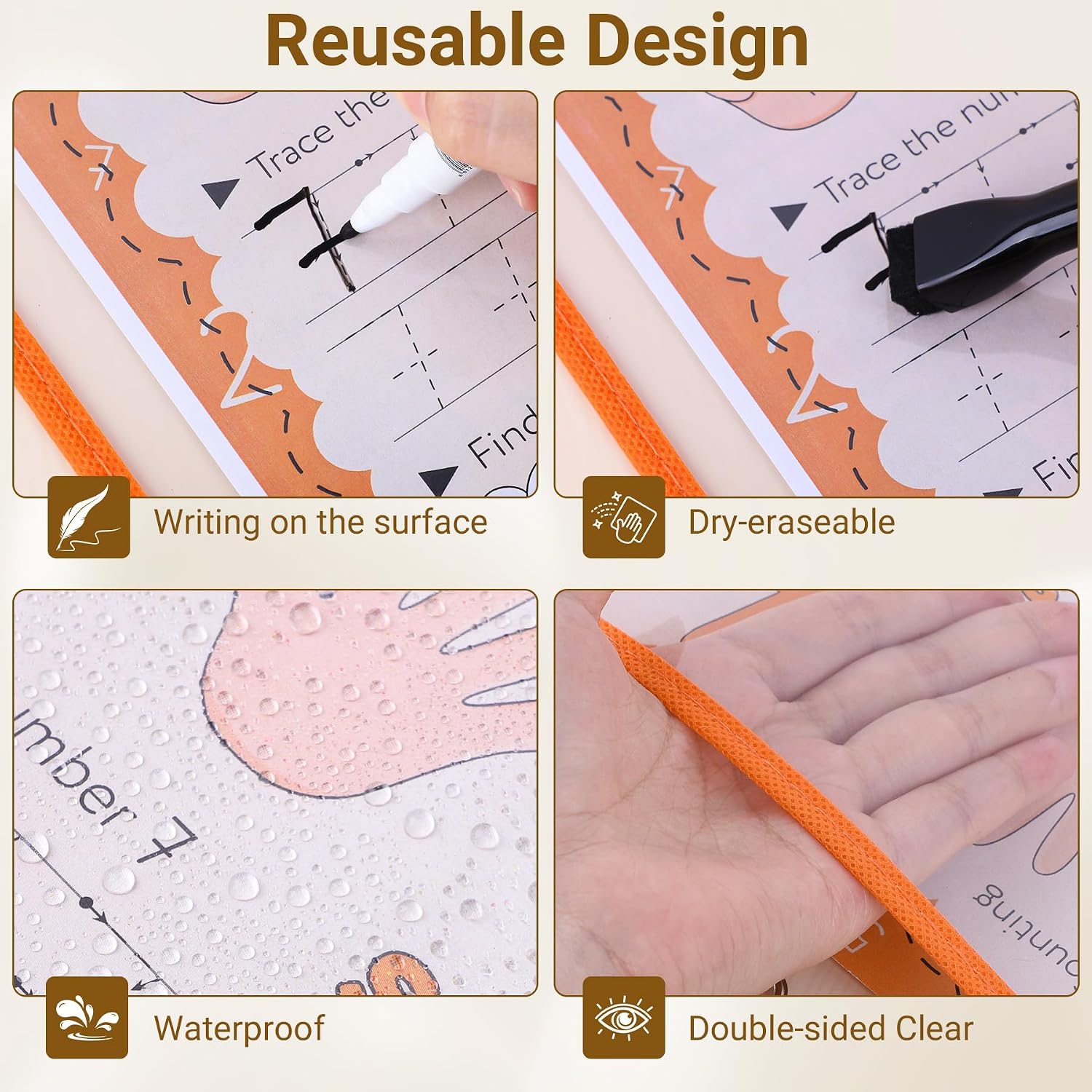 5 Pack Dry Erase Pocket Sleeves - 10 x 13 Inch Ticket Holders Clear Plastic Sleeves Sheet Page Protectors for School Teacher Supplies & Classroom Organization, 5 Colors 5 Pack Dry Erase Pocket Sleeves - 10 x 13 Inch Ticket Holders Clear Plastic Sleeves Sheet Page Protectors for School Teacher Supplies & Classroom Organization, 5 Colors