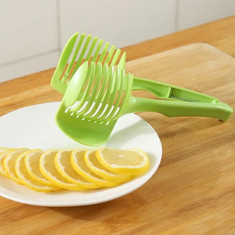 Lemon Tomato Slicer, Multi-Function Divider with Handle, Home Use Lemon Tomato Potato Slicer, Can Clamp Baozi Steamed Bread, Fruit Vegetable Slicer