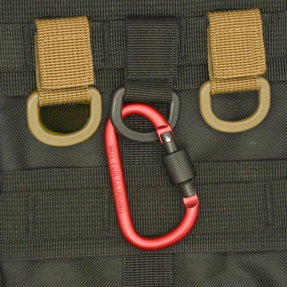 Multi-Function Nylon Strap Buckle 2-Pack, Quick-Release Design for Outdoor Camping Hiking, Lightweight Durable Snap Hook for Backpack Gear, Pet Leash Accessory, Climbing Carabiner Tool.