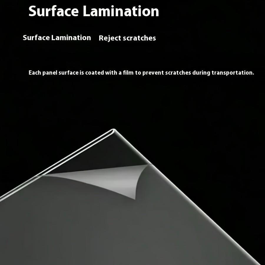 6-Piece Acrylic Menu Card Set, Transparent Wedding Table Number Holder, Double-Sided Frame, Ideal for Weddings, Parties, Special Events