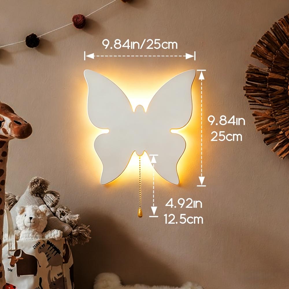 1pc Star And Cloud Wall Light,  Include Star, Cloud, Moon, Butterfly Shape, Home Decor, Wall Hanging Ornaments, Party Night Lights, Birthday Party, Room Ambiance Lighting, Creative Surprise Decoration Props, Battery-Operated (Batteries Not Included)