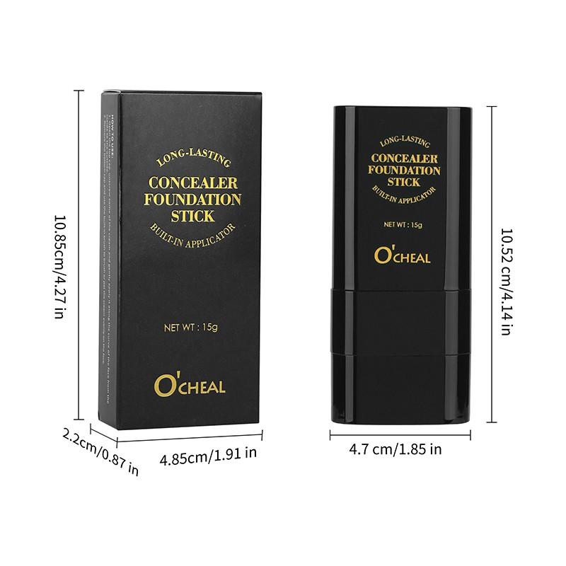 Waterproof Long-Lasting Flawless Foundation Stick, Lightweight Natural Finish, Ideal for Daily Use and Special Occasions