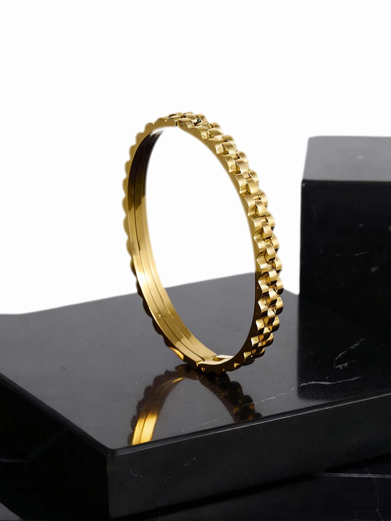 3-Piece Set of 304 Stainless Steel Stackable Bracelet with Chain and Clover Design, Fashionable Style, Suitable for Women, Suitable for Leisure, Party, Festival, Birthday, Wedding, Valentine's Day Gift, Mom, Mother's Day Gift