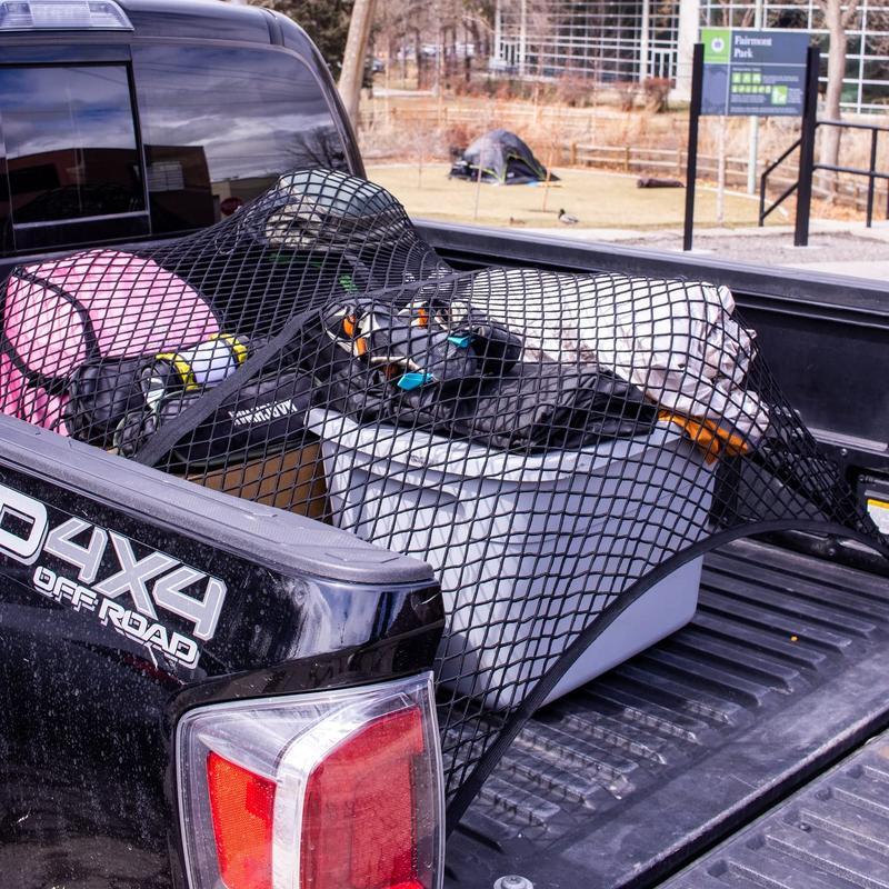 Highly Elastic Heavy Duty Cargo Net, Simple Truck Bed Cargo Mesh Organizer, Ideal for ATV, SUV, UTV, Truck and Boat Use