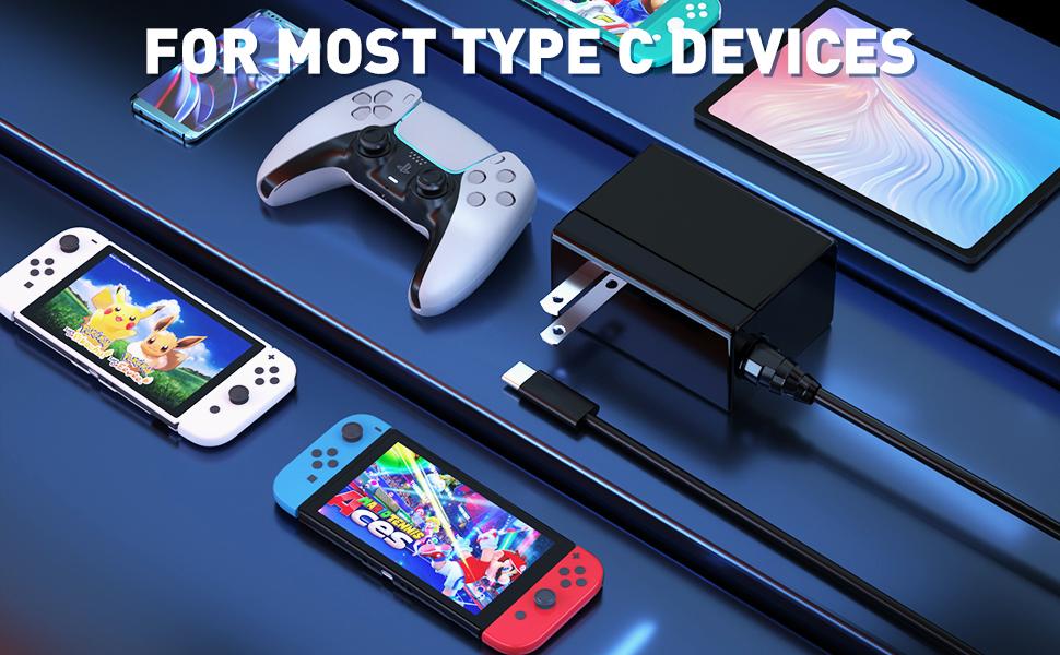 Switch Pro Controller, Compatible with Nintendo Switch/OLED/Lite Console, Wireless Controller with Screenshot/Dual Vibration/Wake-up/Motion Control/1300mAH Battery, Gaming Controller Accessories with Charger/Screen Protector/Protective Case/Carry Bag